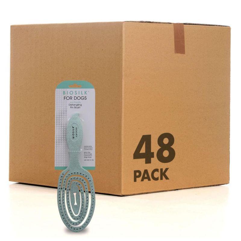 Set de 48 cepillos de púas BioSilk ecológicos para perros