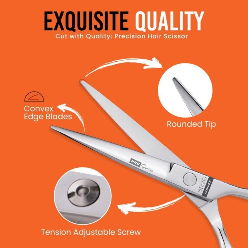 Tijeras SIZZO 16 cm Kit Profesional de Barbería