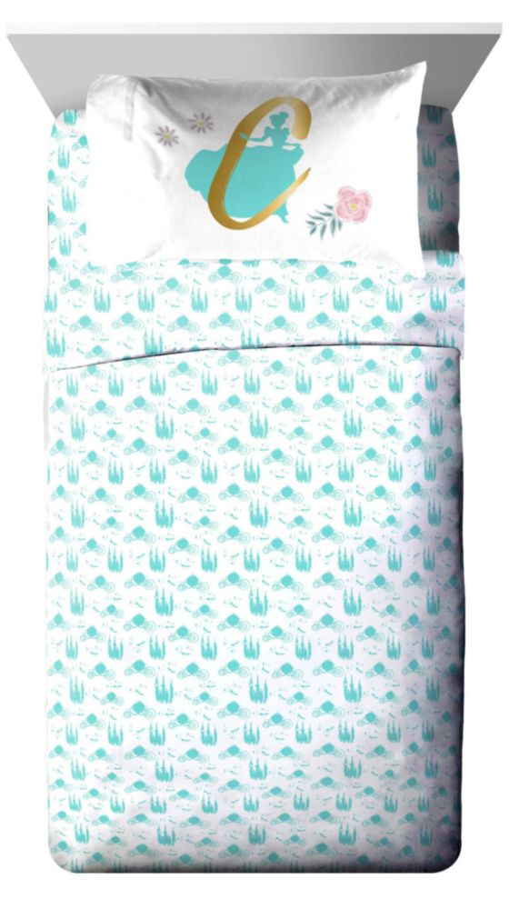 Juego de Cama Jay Franco Twin 5 Piezas Azul Cenicienta
