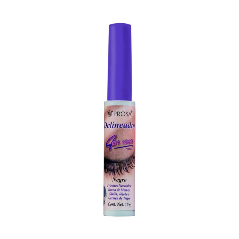 Delineador de ojos Prosa 10 g Negro 4‑en‑1 Ultra‑pigmentado