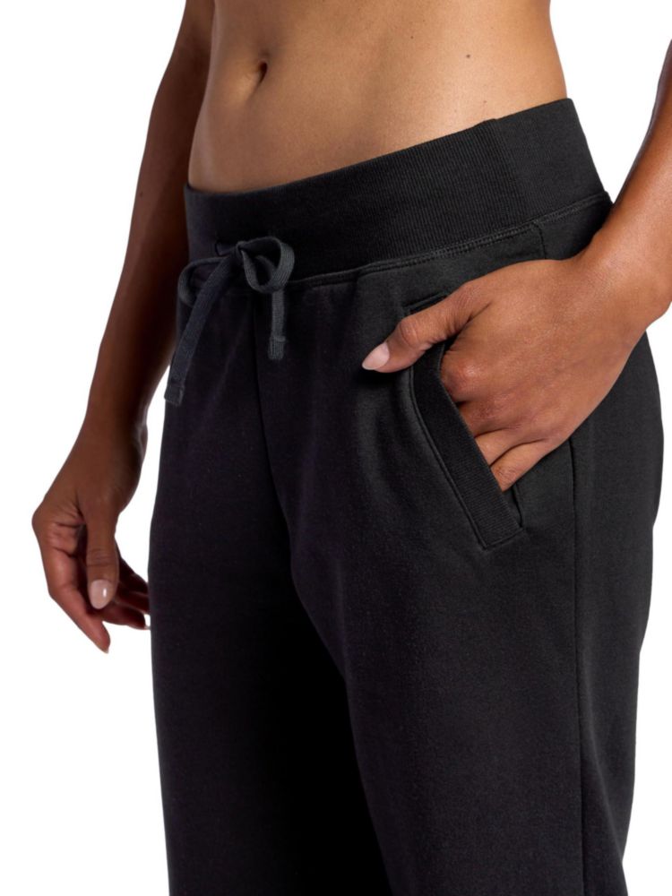 Pantalón HEAD de pierna recta talla media negro forro polar