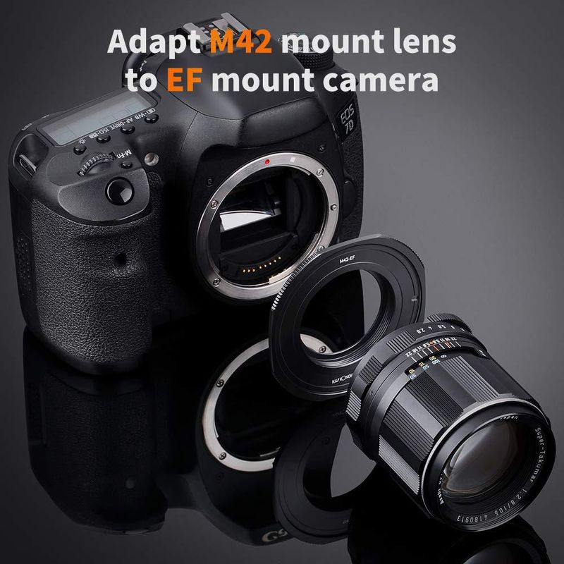Adaptador K&F CONCEPT M42 a Canon EOS EF/EF‑S