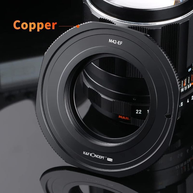 Adaptador K&F CONCEPT M42 a Canon EOS EF/EF‑S
