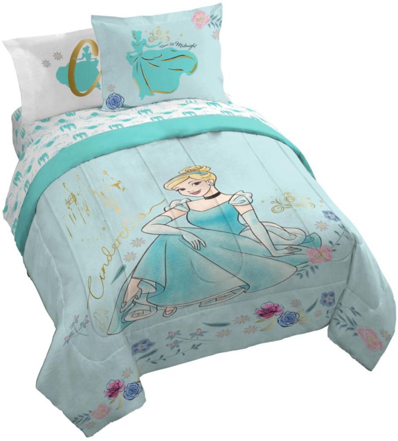 Juego de ropa de cama Jay Franco Queen 218 cm 7 piezas azul