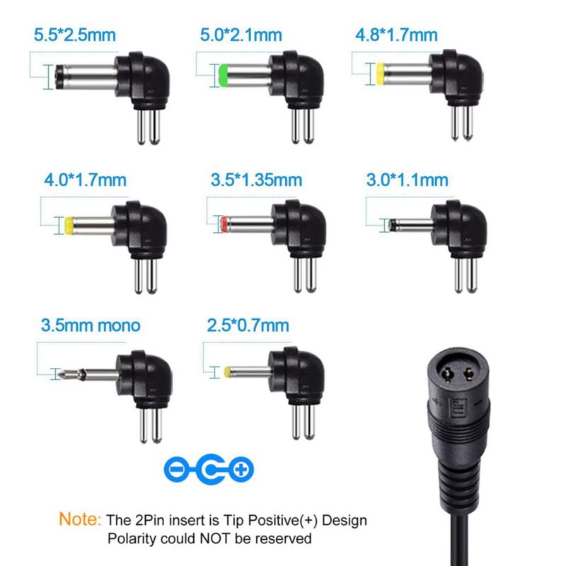 Adaptador de corriente SoulBay 12W 3-12V con 8 puntas universal