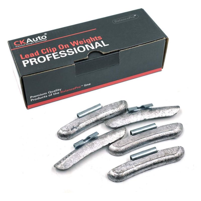 Contrapesos para Ruedas CKAuto 56 g de Plomo con Clip – 25 uds/caja