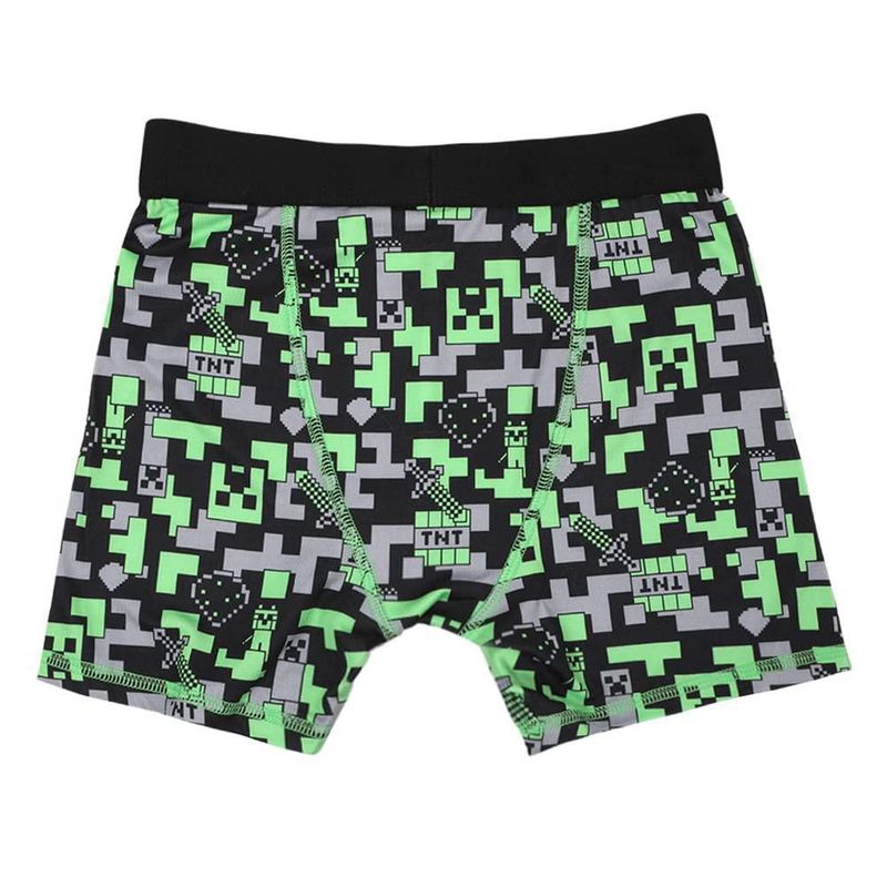 Calzoncillos tipo boxer Bioworld talla 6 pack de 5 negro con motivos Minecraft