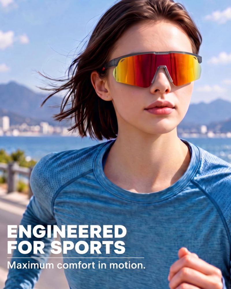 AGEYOU Gafas de sol polarizadas deportivas para hombre y mujer