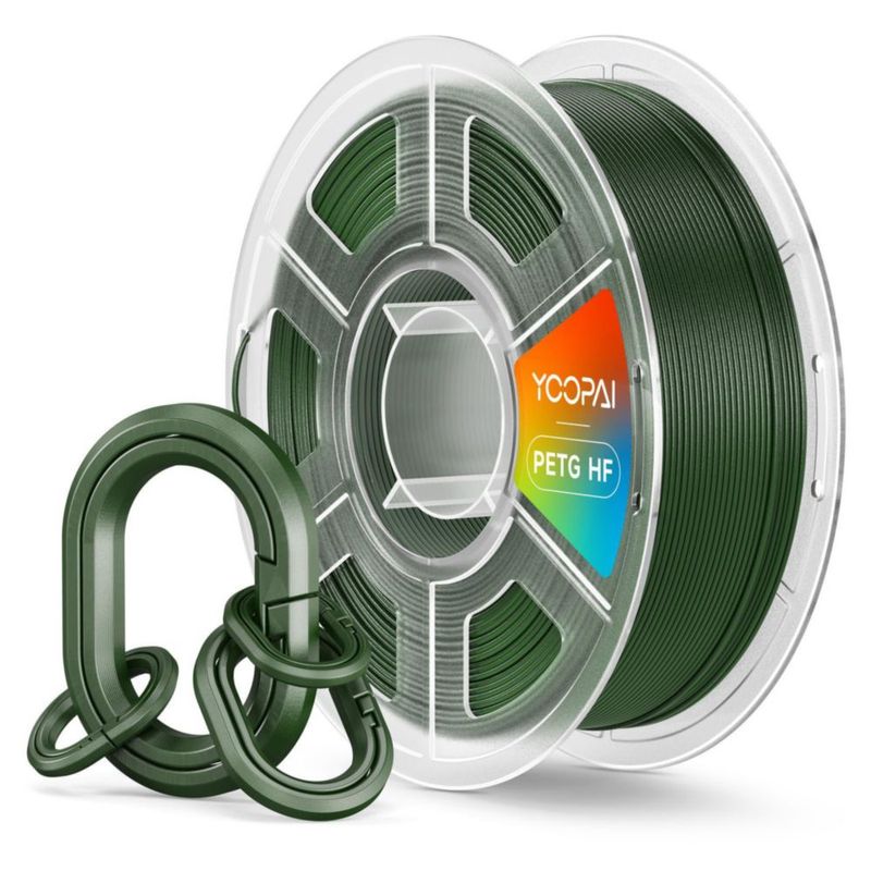 Filamento PETG YOOPAI 175 mm 1 kg Verde Bosque Alta Velocidad
