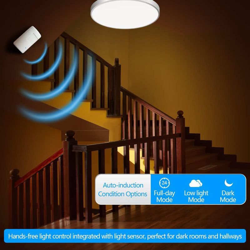 Detector de movimiento inalámbrico SOUPHRAN alcance RF de 130 pies (40 m)