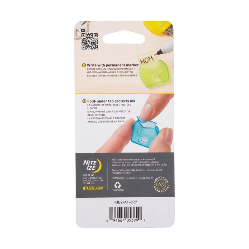 Cubiertas IdentiKey de Nite Ize paquete de 6 colores surtidos