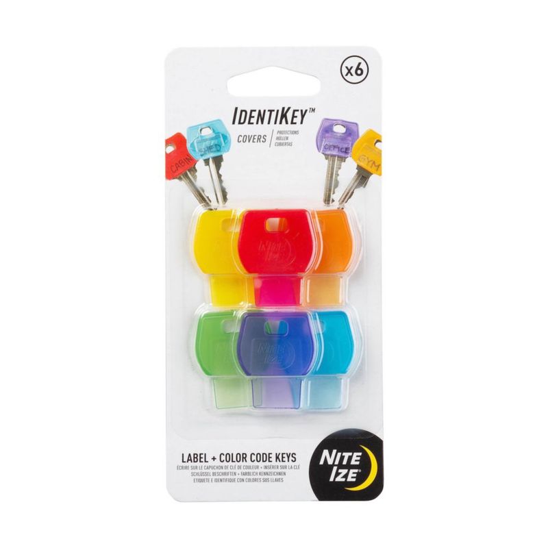 Cubiertas IdentiKey de Nite Ize paquete de 6 colores surtidos