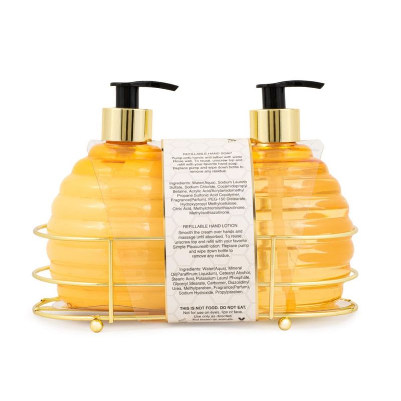 Dispensador de jabón SIMPLE PLEASURES 500 ml Pack de 2 Miel y Limón