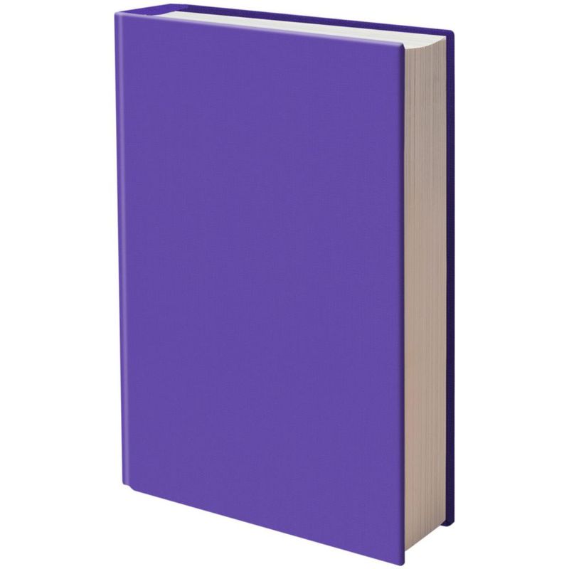 Funda de libro ELLOPI elástica color morado 23 × 28 cm (1 unidad)