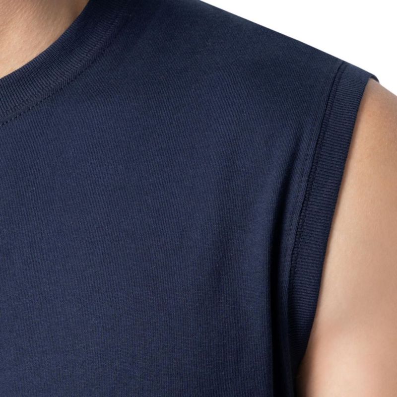 Camiseta sin mangas Fruit of the Loom 2 unidades azul marino talla M