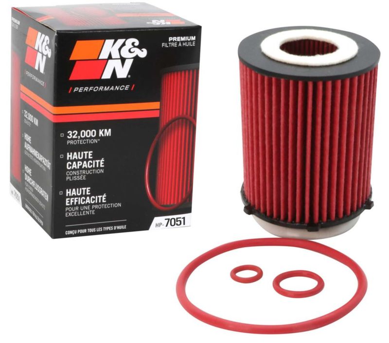Filtro de aceite K&N HP-7051 32 000 km de alta eficiencia