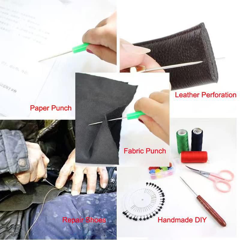 TorSor Punzón de Rascar Pack de 10 Mango de Plástico 125 cm