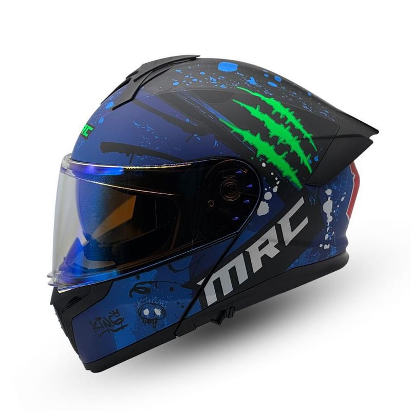 Casco Abatible Scratch Azul Grande