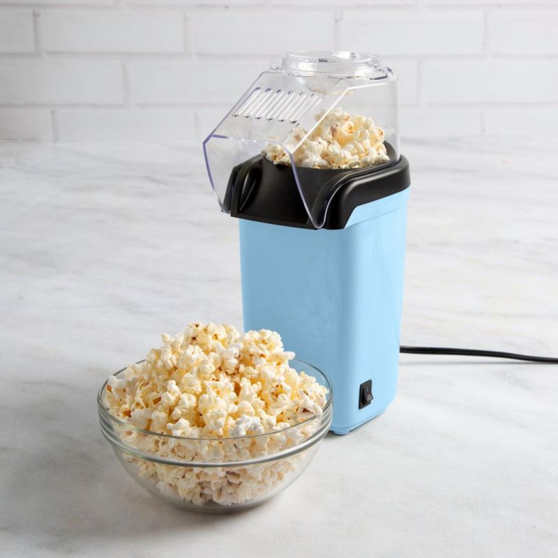 Máquina de palomitas Tasty 8 tazas azul con calentador de mantequilla