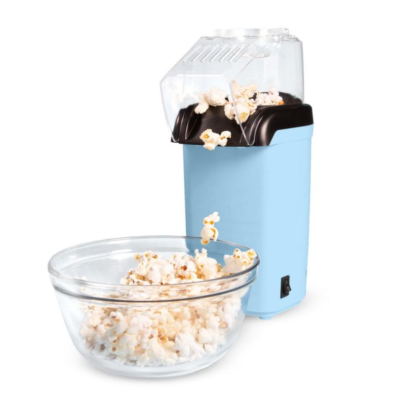 Máquina de palomitas Tasty 8 tazas azul con calentador de mantequilla