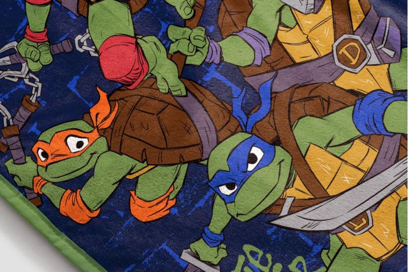 Manta decorativa Jay Franco 102 × 127 cm TMNT azul