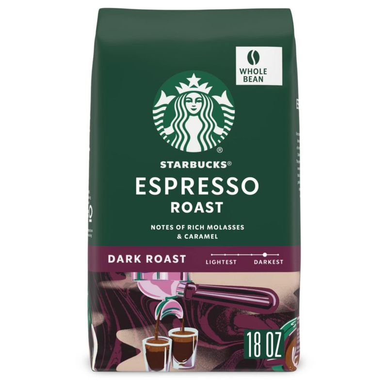 Café Starbucks Espresso Roast Tostado Oscuro en Grano Entero 510 g