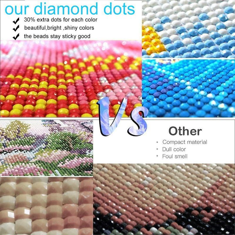 Kit de Pintura de Diamantes HOIYLDS 36 cm Colibrí 5D