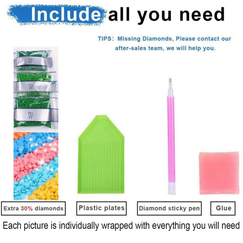 Kit de Pintura de Diamantes HOIYLDS 36 cm Colibrí 5D