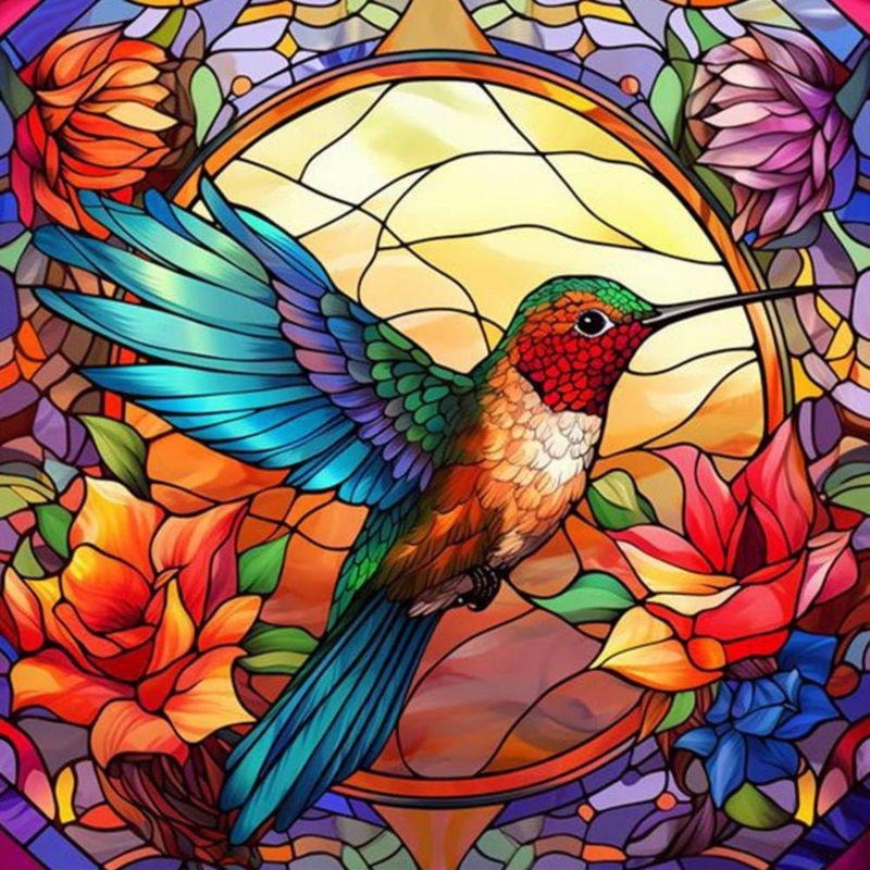 Kit de Pintura de Diamantes HOIYLDS 36 cm Colibrí 5D
