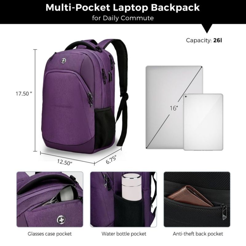 Mochila Swissdigital 16" para portátil SD1670-51
