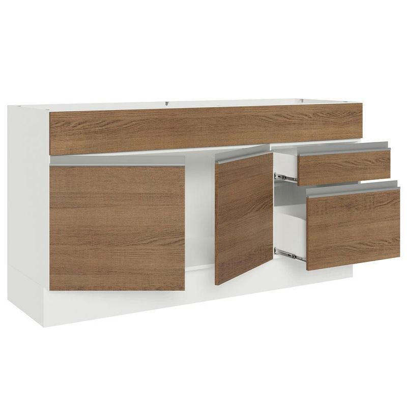Gabinete bajo cocina madesa glamy 150cm sin encimera bn 10
