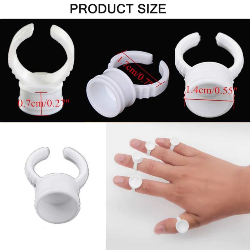 Anillos de Tatuaje Yuelong 300 pzas Desechables para Pegamento