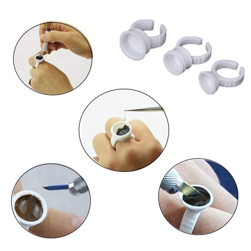 Anillos de Tatuaje Yuelong 300 pzas Desechables para Pegamento