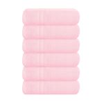 Set de 6 toallas de mano BOUTIQUO 41 × 71 cm algodón rosa
