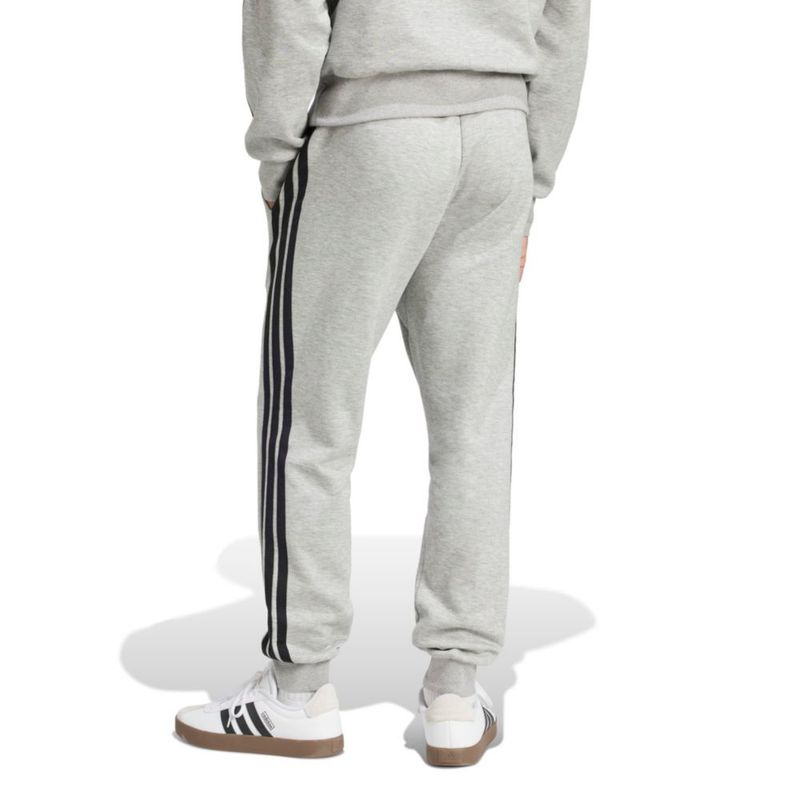 Pantalones adidas Essentials 3-Stripes gris jaspeado/negro para hombre
