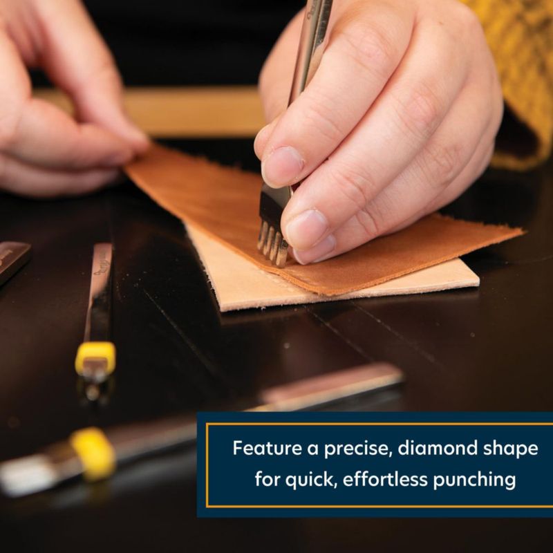 Juego de punzones de diamante de 4 mm para costura de cuero – Weaver Leather Supply