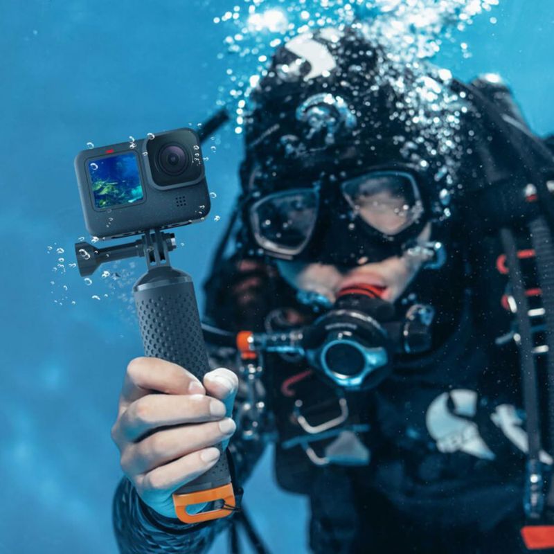 Mango flotante impermeable Sametop de 18 cm para GoPro