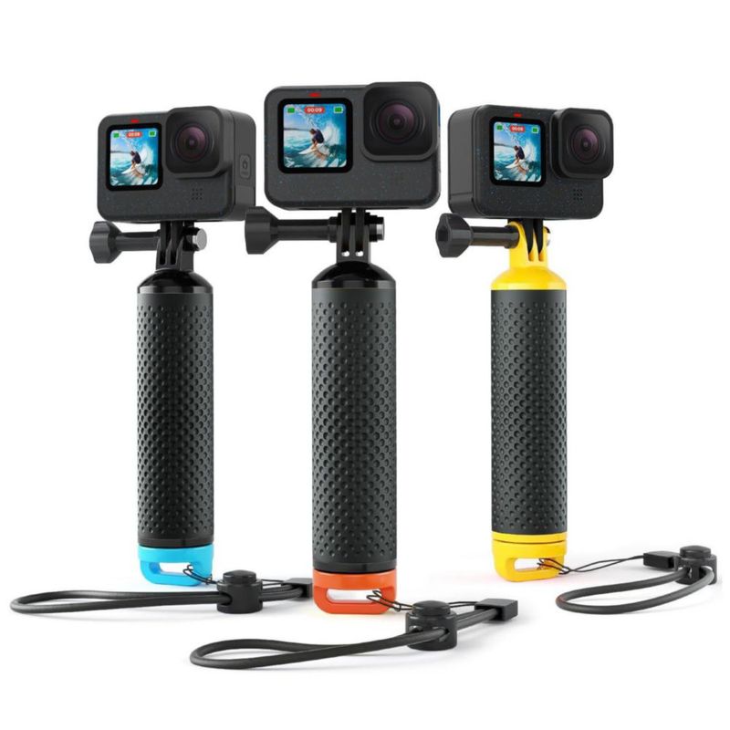Mango flotante impermeable Sametop de 18 cm para GoPro
