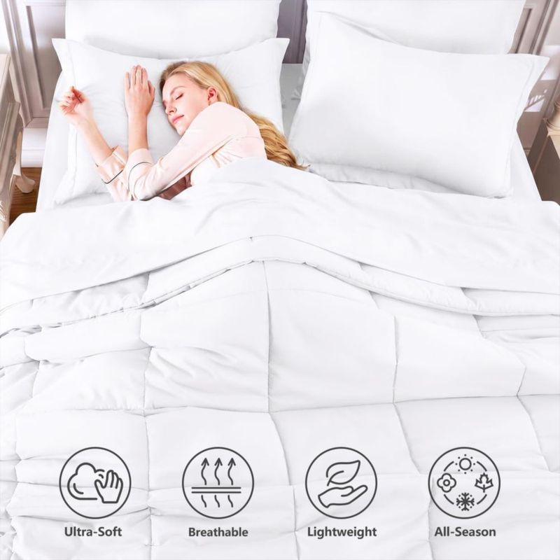 Juego de Edredón CozyLux Full 7 piezas - Blanco