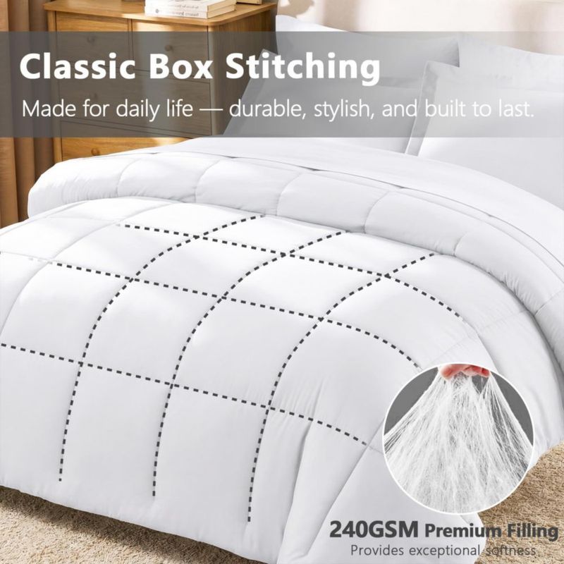 Juego de Edredón CozyLux Full 7 piezas - Blanco
