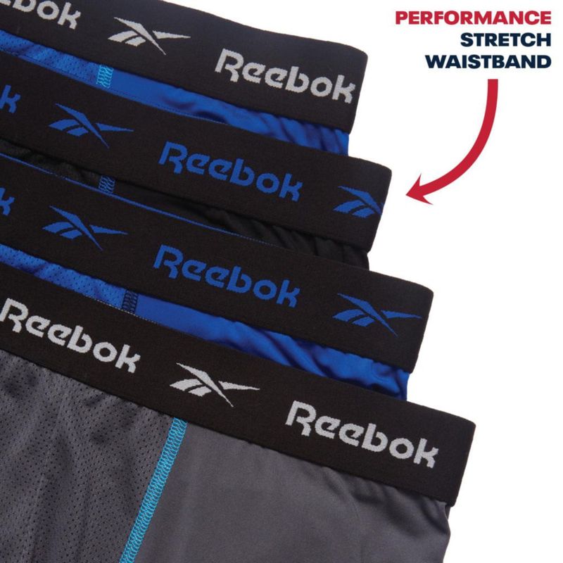 Boxer Reebok 4 unidades con bolsillo contorneado de 15 cm