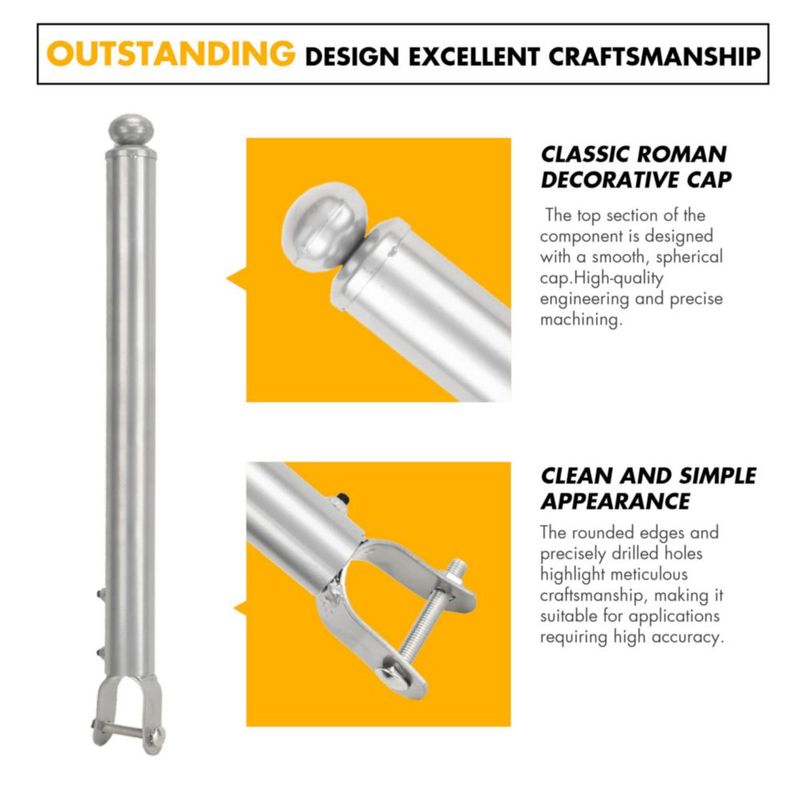 Extensión de Cerca BTRAM 51 cm 1‑3/8 " Pack 18 unidades (Plateado)