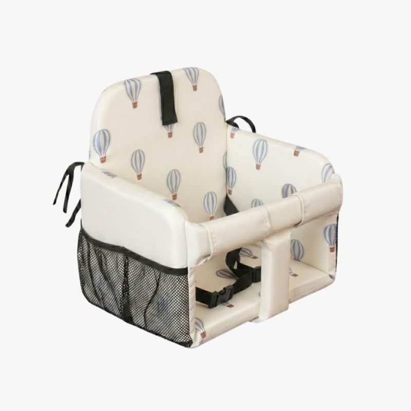 Inserto acolchado para silla alta Coco Seat 4+ meses con diseño de globos