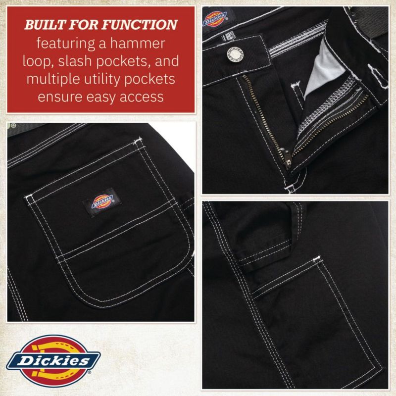 PANTALONES Dickies Mujer Estilo Carpintero Pierna Recta 32"