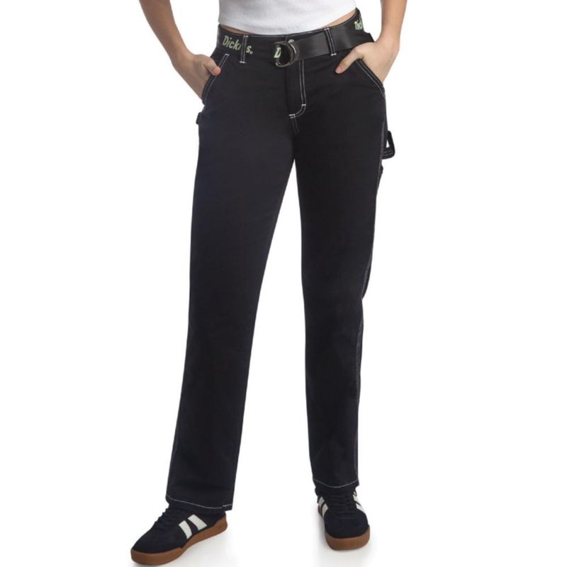 PANTALONES Dickies Mujer Estilo Carpintero Pierna Recta 32"