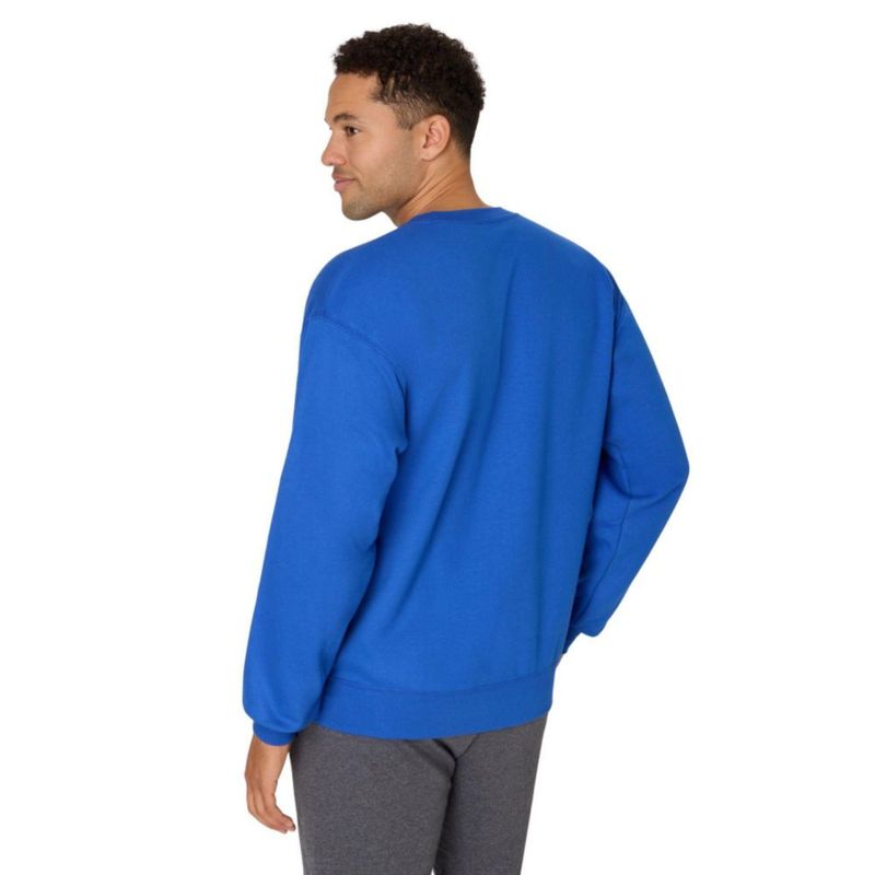 Sudadera Hanes de forro polar cuello redondo talla S color azul real profundo