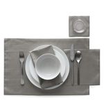Set de 12 individuales MY DRAP gris