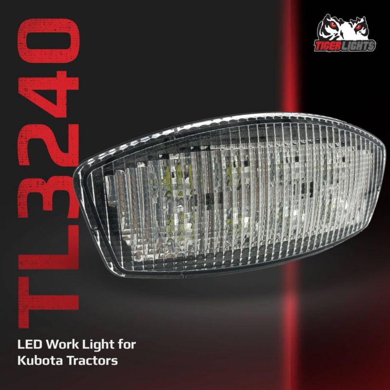 Luz de trabajo LED TIGERLIGHTS 40W para Kubota B2650 B3350