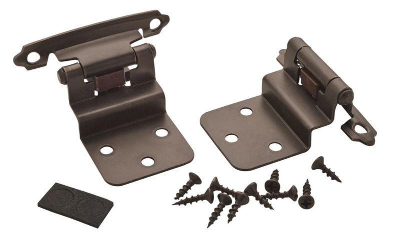 Bisagra para gabinete Amerock 10 mm Bronce Envejecido – Pack de 2