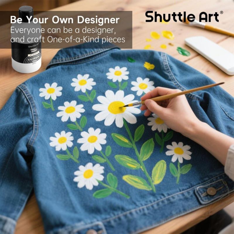Pintura para Tela Shuttle Art 250 ml Blanco No Tóxico